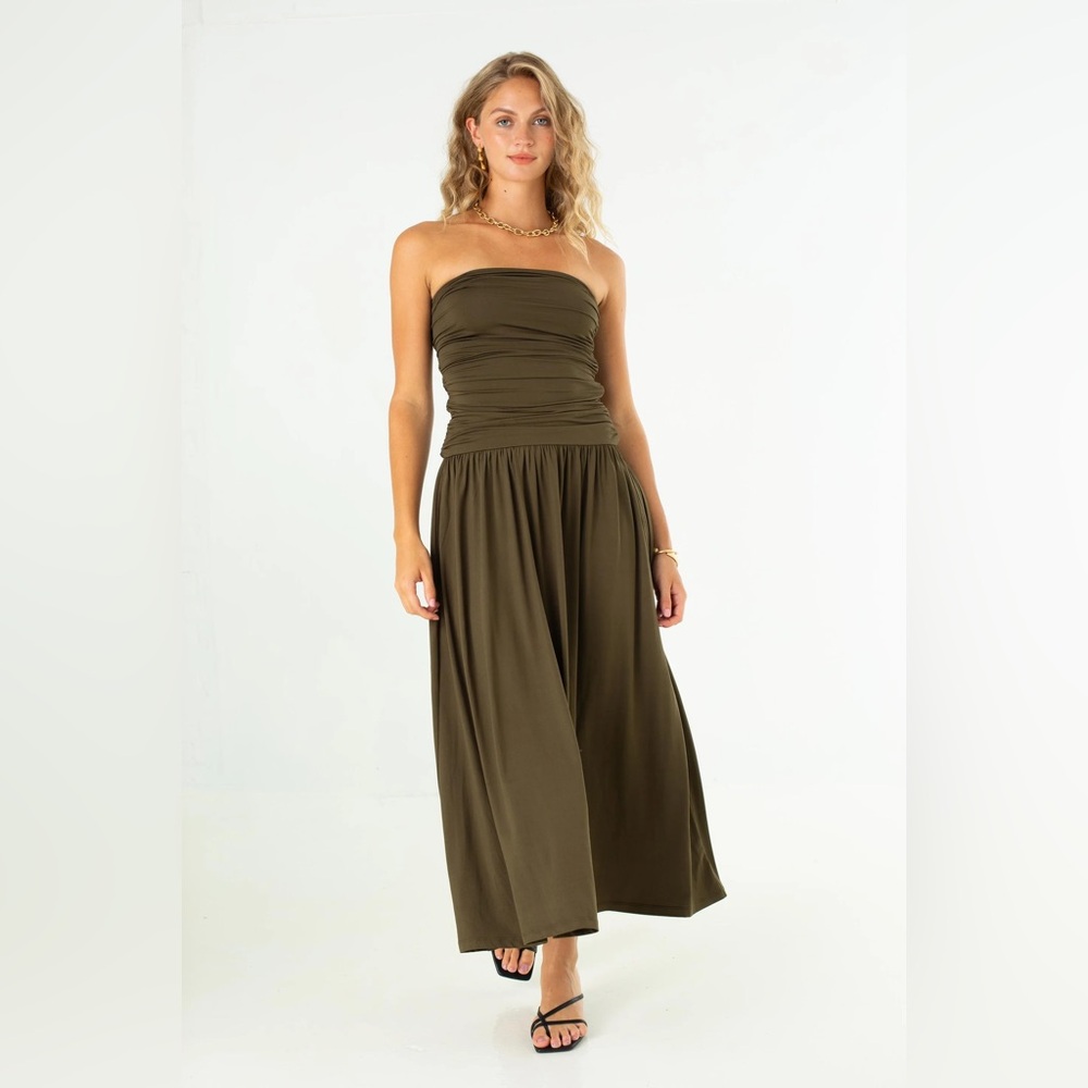 Santal Midi Dress Nia Small Green